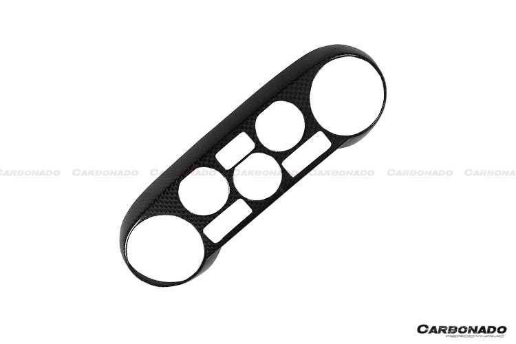 Carbonado 2015-2020 Ferrari 488 GTB Spider Dry Carbon Fiber AC Control Panel Cover
