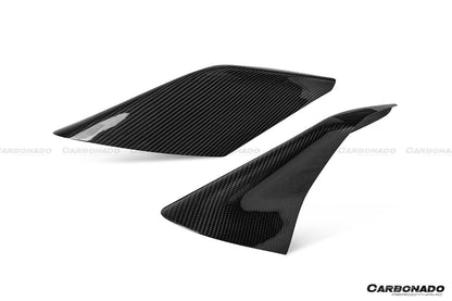 Carbonado OEM Style Dry Carbon Fiber Side Air Intake Fins Flaps Wings | 2019-2024 Ferrari F8