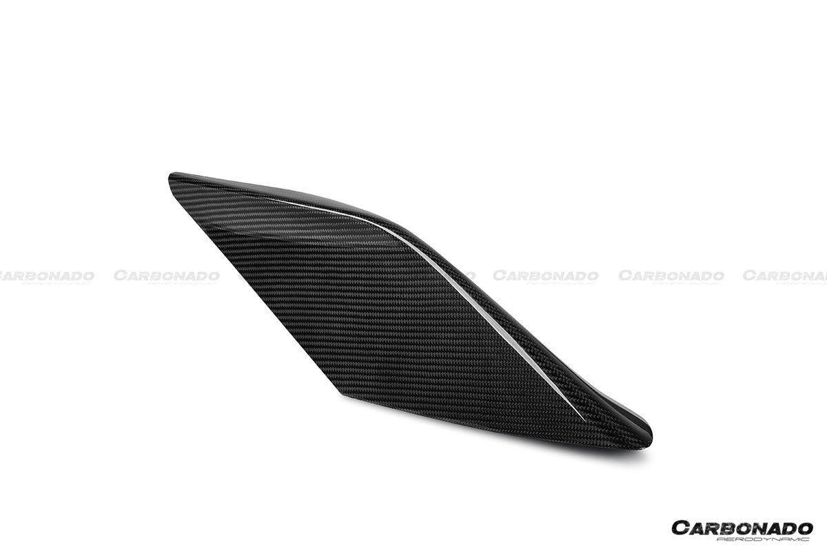 Carbonado OEM Style Dry Carbon Fiber Side Air Intake Fins Flaps Wings | 2019-2024 Ferrari F8