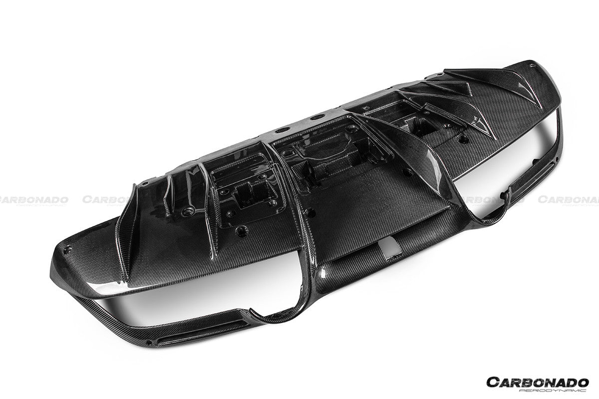Carbonado OEM Style Dry Carbon Fiber Rear Diffuser Lip | 2019-2024 Ferrari F8