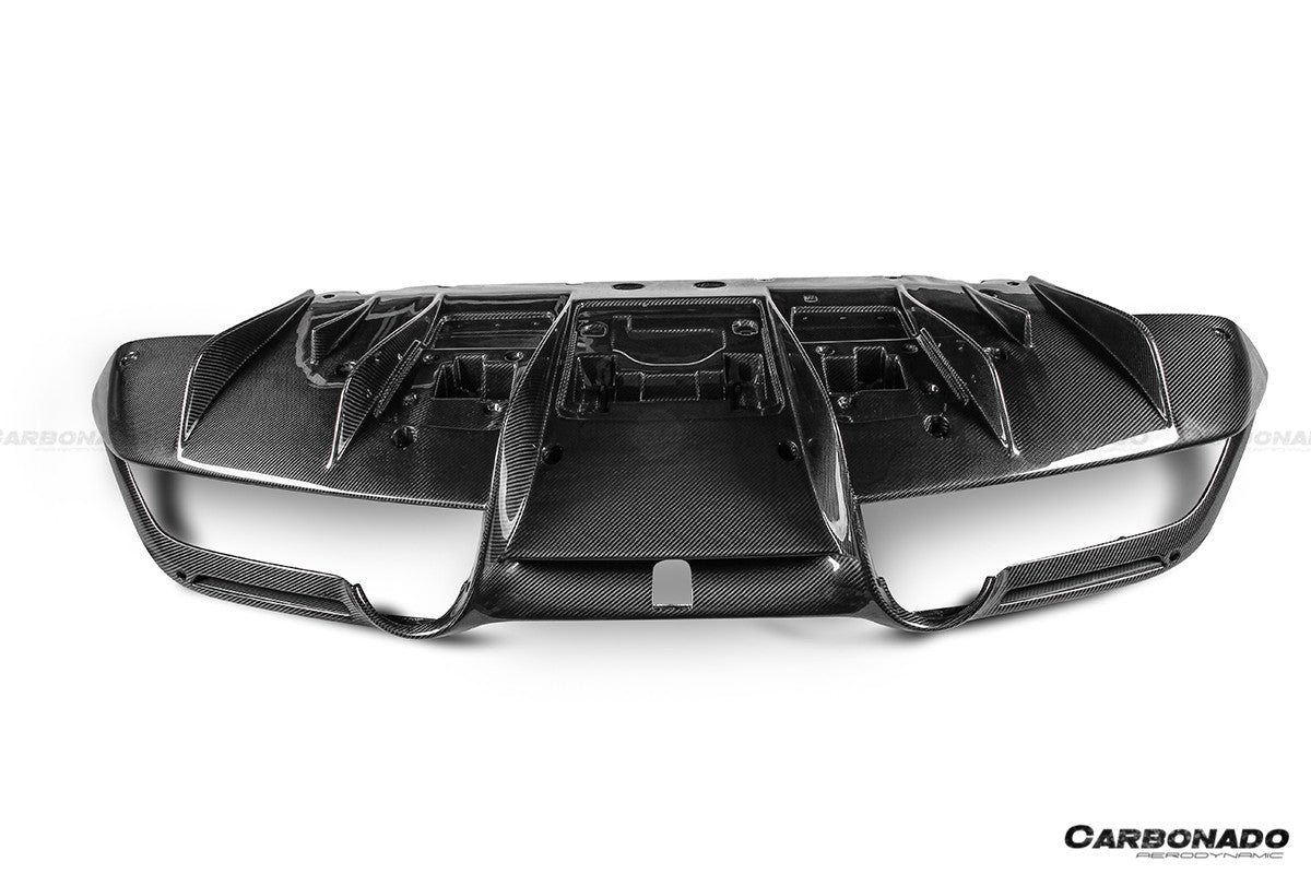 Carbonado OEM Style Dry Carbon Fiber Rear Diffuser Lip | 2019-2024 Ferrari F8