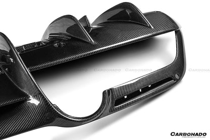 Carbonado OEM Style Dry Carbon Fiber Rear Diffuser Lip | 2019-2024 Ferrari F8