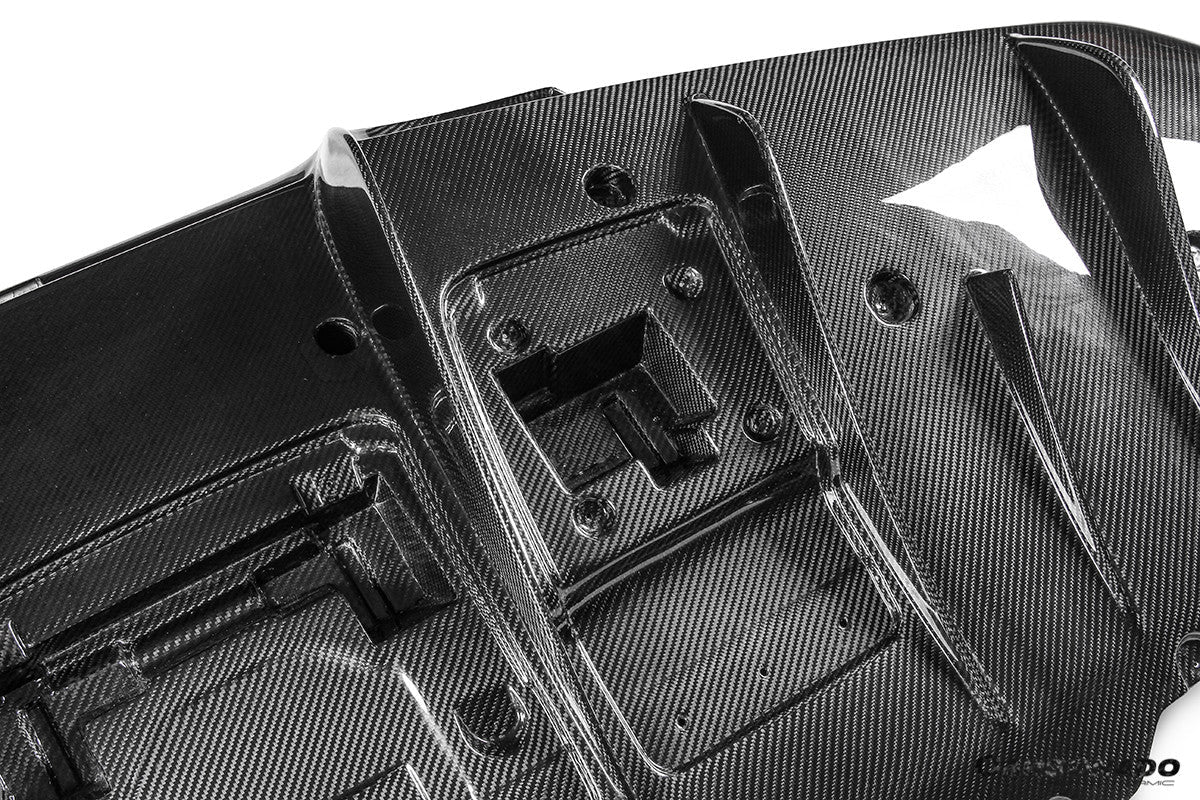 Carbonado OEM Style Dry Carbon Fiber Rear Diffuser Lip | 2019-2024 Ferrari F8