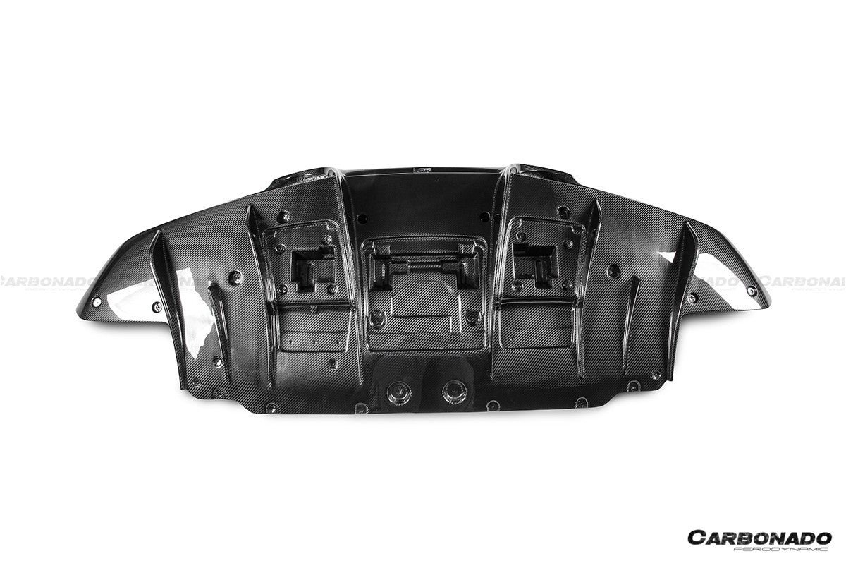 Carbonado OEM Style Dry Carbon Fiber Rear Diffuser Lip | 2019-2024 Ferrari F8