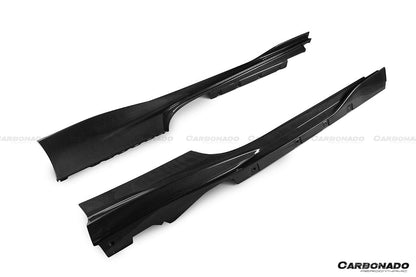 Carbonado OEM Style Dry Carbon Fiber Side Skirts | 2019-2024 Ferrari F8