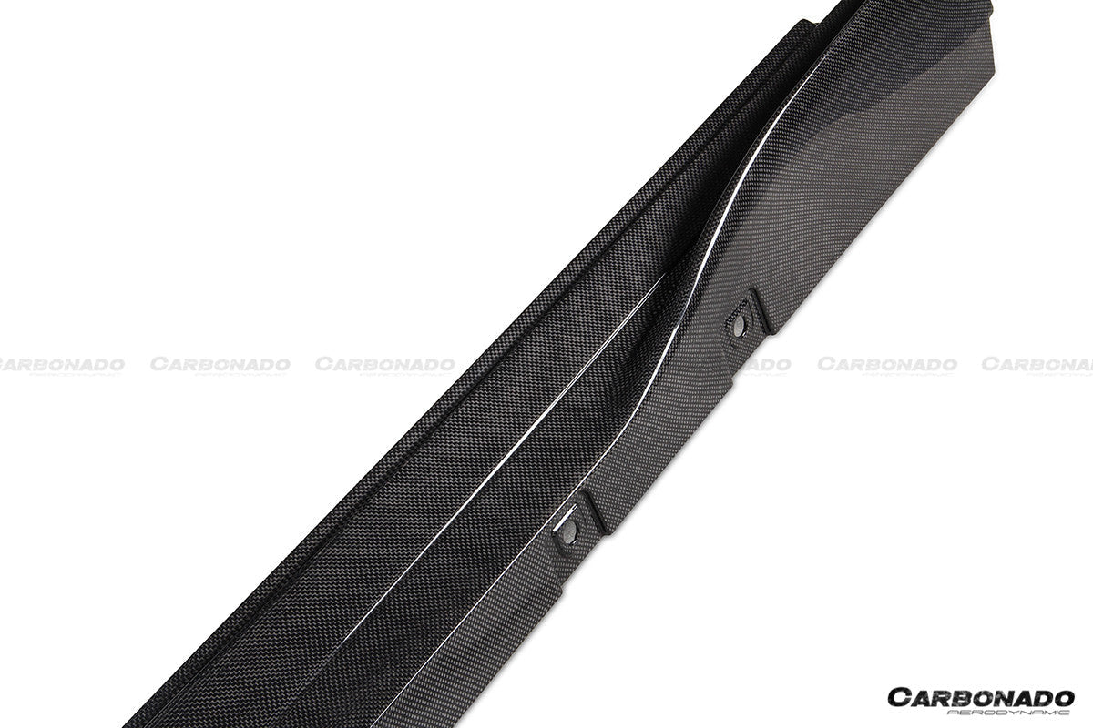Carbonado OEM Style Dry Carbon Fiber Side Skirts | 2019-2024 Ferrari F8