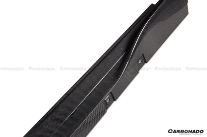 Carbonado OEM Style Dry Carbon Fiber Side Skirts | 2019-2024 Ferrari F8