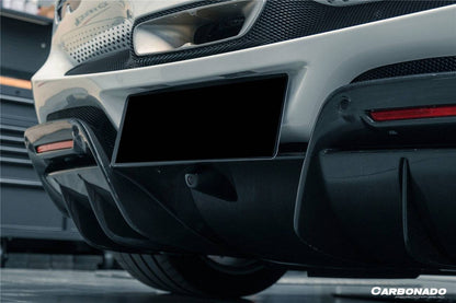Carbonado 2022-UP Ferrari 296 GTB OE Style Carbon Fiber Rear Bumper With Diffuser