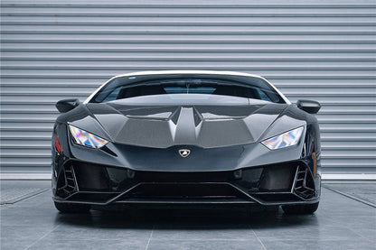 Carbonado 2015-2025 Lamborghini Huracan LP610  LP580  Evo  Tecnica EVO-4WD Style Partial Carbon Front Bumper