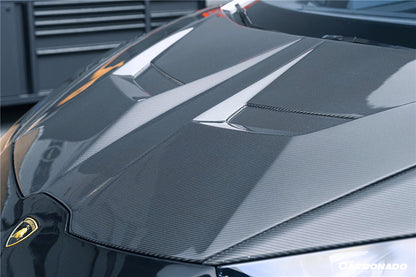 Carbonado 2015-2025 Lamborghini Huracan LP610  LP580  Evo  Tecnica VRS Style Carbon Fiber Hood