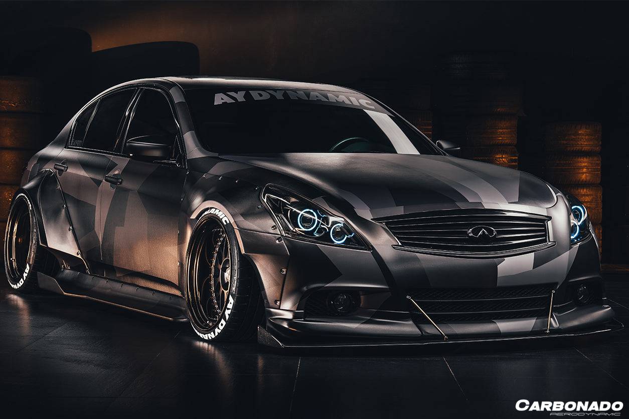 Carbonado 2010-2013 Infiniti G25 G37 Sedan BKSS Style Side Skirts