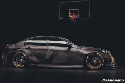 Carbonado 2010-2013 Infiniti G25 G37 Sedan BKSS Style Side Skirts