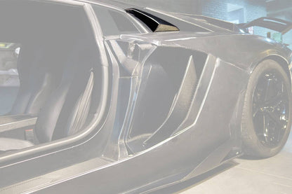 Entradas de aire de motor de fibra de carbono estilo OEM Lamborghini Aventador LP700 Coupé Carbonado 2011-2016