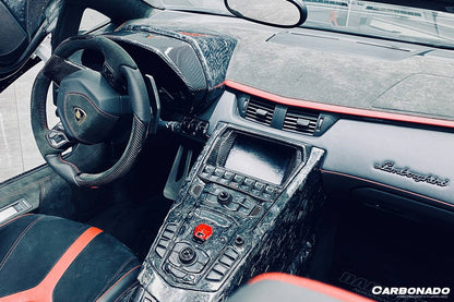 Carbonado 2011-2016 Lamborghini Aventador LP700 Coupe Roadster OEM Style Carbon Fiber Instrument Surround Panel Cover - 4
