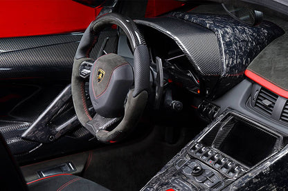 Carbonado 2011-2016 Lamborghini Aventador LP700 Coupe Roadster OEM Style Carbon Fiber Instrument Surround Panel Cover - 1