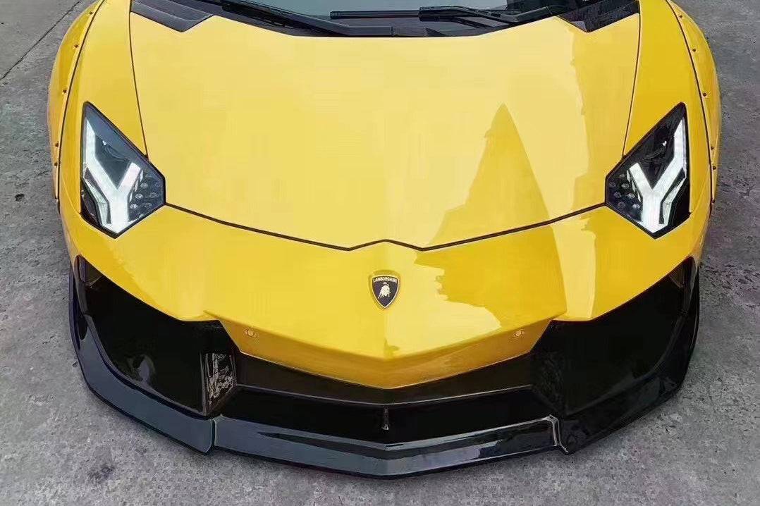 Parachoques delantero estilo DE para Lamborghini Aventador LP700, LP720, LP750, LP740 Coupé Roadster Carbonado 2011-2021