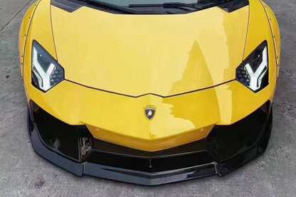 Parachoques delantero estilo DE para Lamborghini Aventador LP700, LP720, LP750, LP740 Coupé Roadster Carbonado 2011-2021