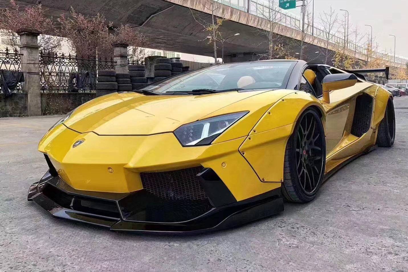 Kit de carrocería ancha estilo DE para Lamborghini Aventador LP700 LP750 Coupé Roadster Carbonado 2011-2016