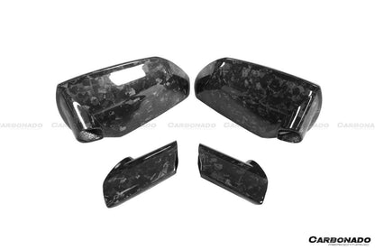 Reemplazo de cubierta de espejo de fibra de carbono seca estilo OEM para Lamborghini Aventador Carbonado 2011-2021 | LP700, LP720, LP750, Coupé, Roadster