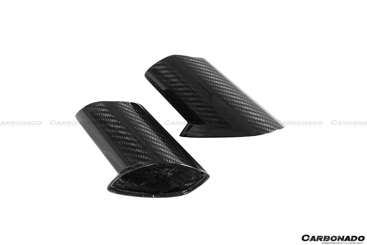 Reemplazo de cubierta de espejo de fibra de carbono seca estilo OEM para Lamborghini Aventador Carbonado 2011-2021 | LP700, LP720, LP750, Coupé, Roadster