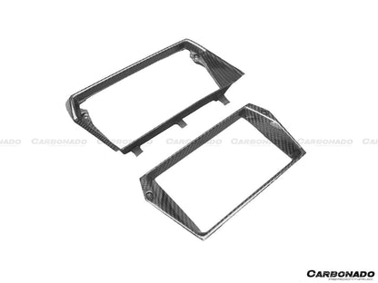 Carbonado 2011-2016 Lamborghini Aventador LP700 LP720 LP750 SV OE Style Carbon Fiber Navigation Screen Panel (2PCS)