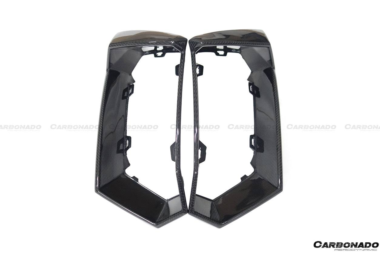 Carbonado 2011-2016 Lamborghini Aventador LP700 Coupe  Roadster Oem Style Carbon Fiber Rear Bumper Grille