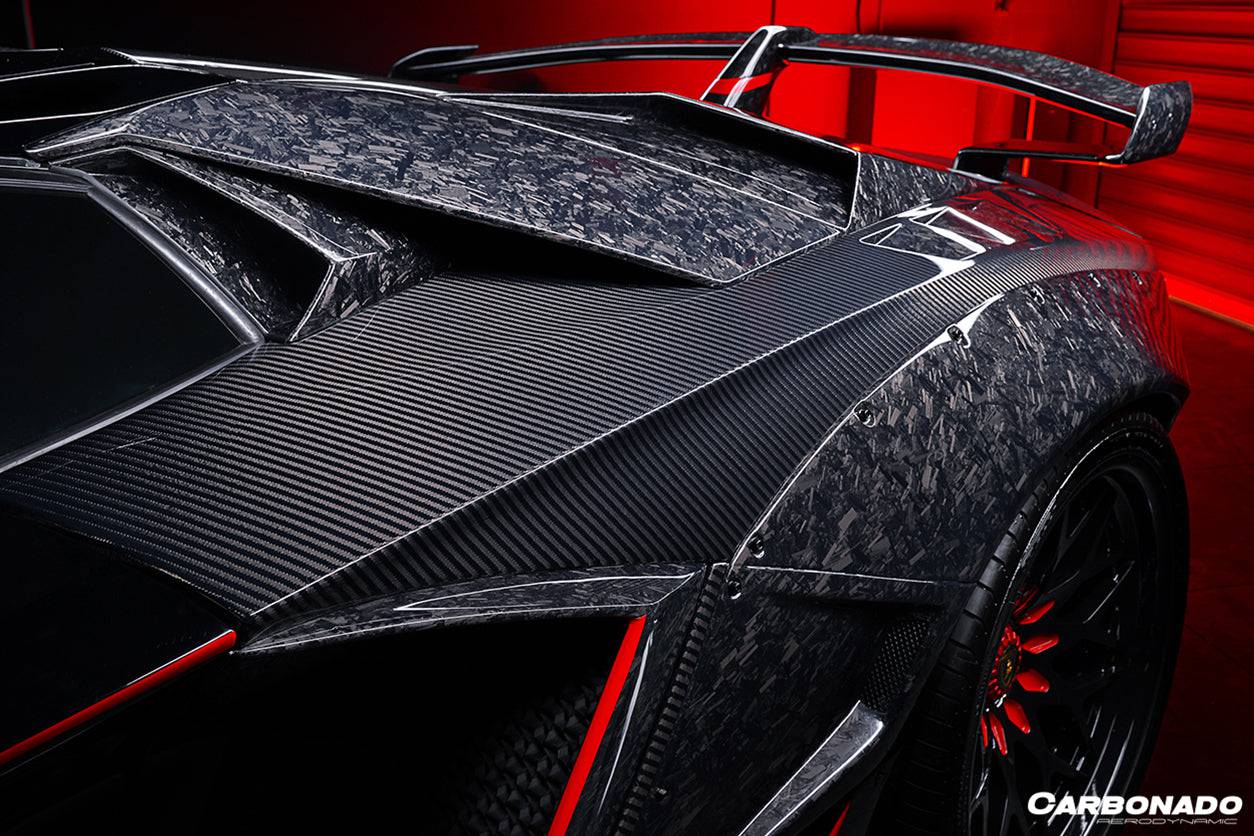 Panel de admisión trasero de fibra de carbono estilo OEM para Lamborghini Aventador LP700 LP740 Roadster Carbonado 2013-2016