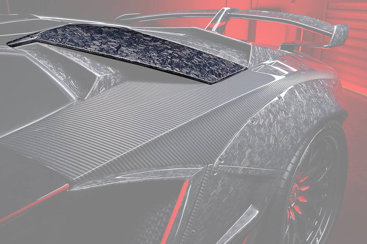 Panel de admisión trasero de fibra de carbono estilo OEM para Lamborghini Aventador LP700 LP740 Roadster Carbonado 2013-2016