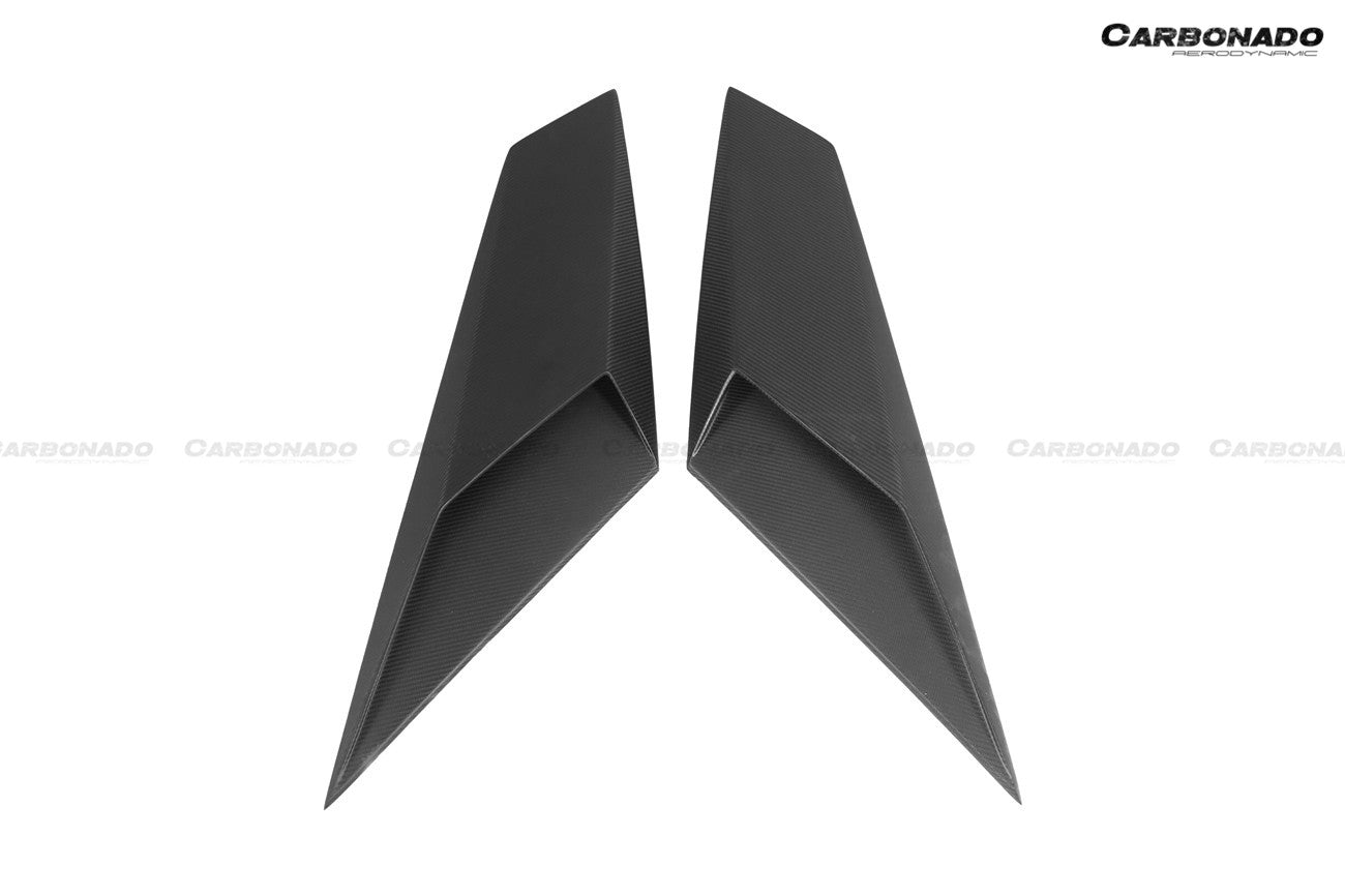 Carbonado 2011-2021 Lamborghini Aventador LP700 LP740 Coupe  Roadster BKSS Style Carbon Fiber Rear Side Scoops