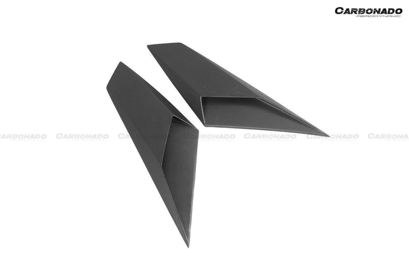 Carbonado 2011-2021 Lamborghini Aventador LP700 LP740 Coupe  Roadster BKSS Style Carbon Fiber Rear Side Scoops