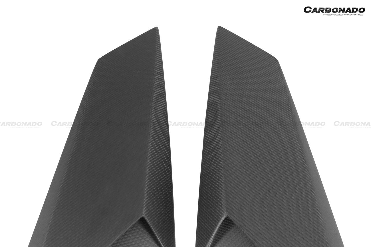 Carbonado 2011-2021 Lamborghini Aventador LP700 LP740 Coupe  Roadster BKSS Style Carbon Fiber Rear Side Scoops