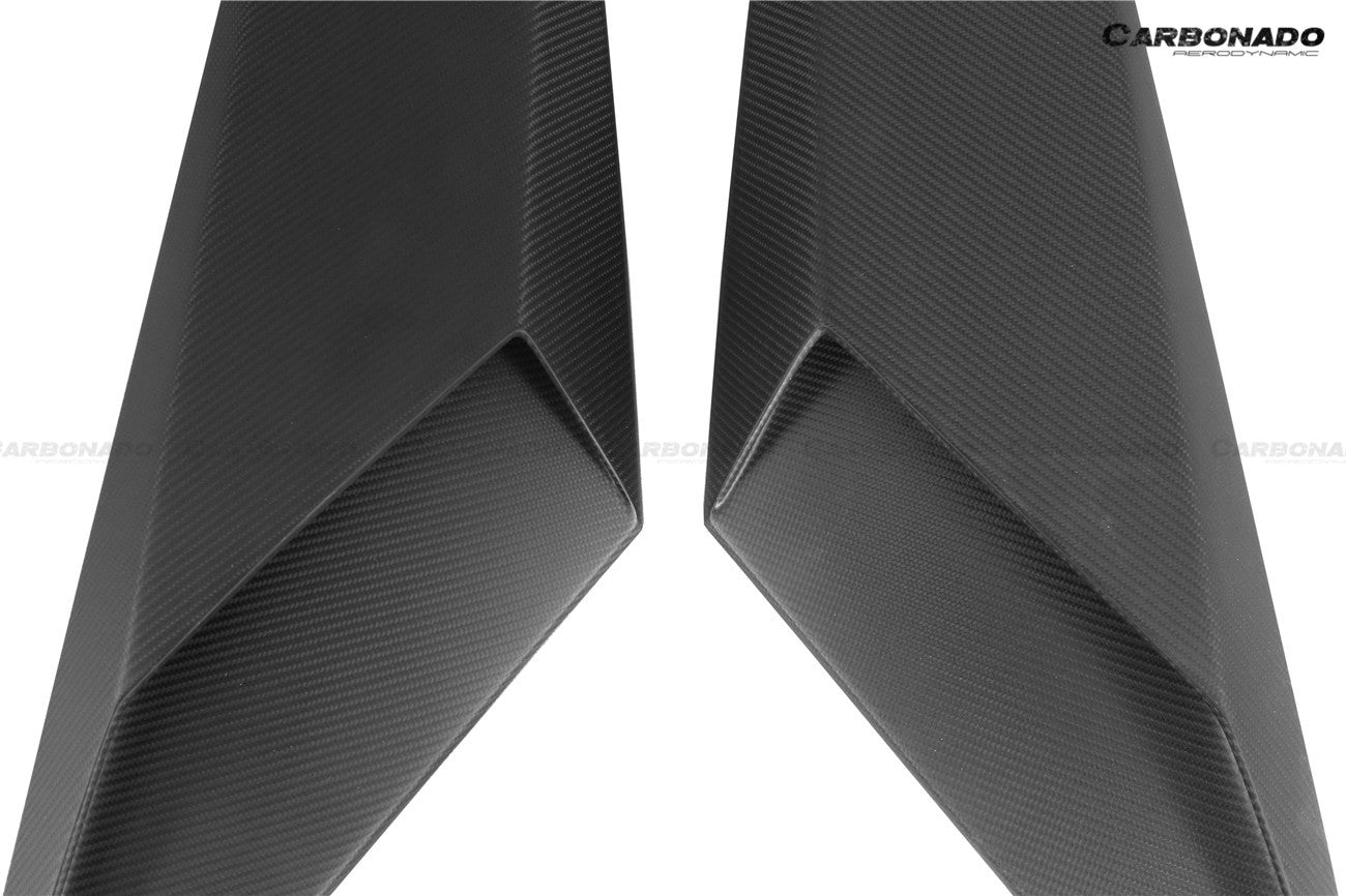 Carbonado 2011-2021 Lamborghini Aventador LP700 LP740 Coupe  Roadster BKSS Style Carbon Fiber Rear Side Scoops