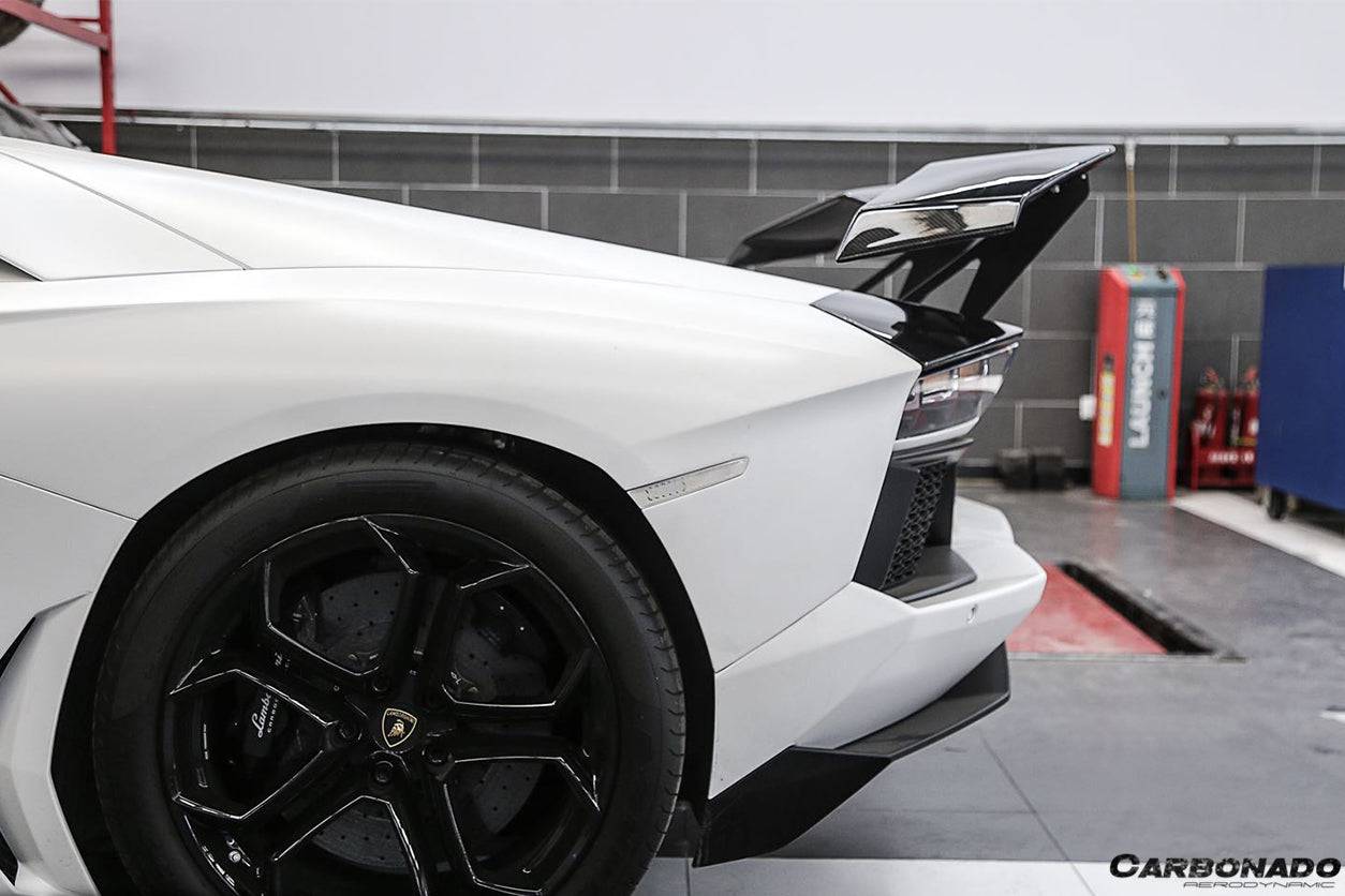 Alerón de maletero de fibra de carbono estilo RZS para Lamborghini Aventador LP700, LP750, LP740, LP720, LP780 Coupé Roadster Carbonado 2011-2022