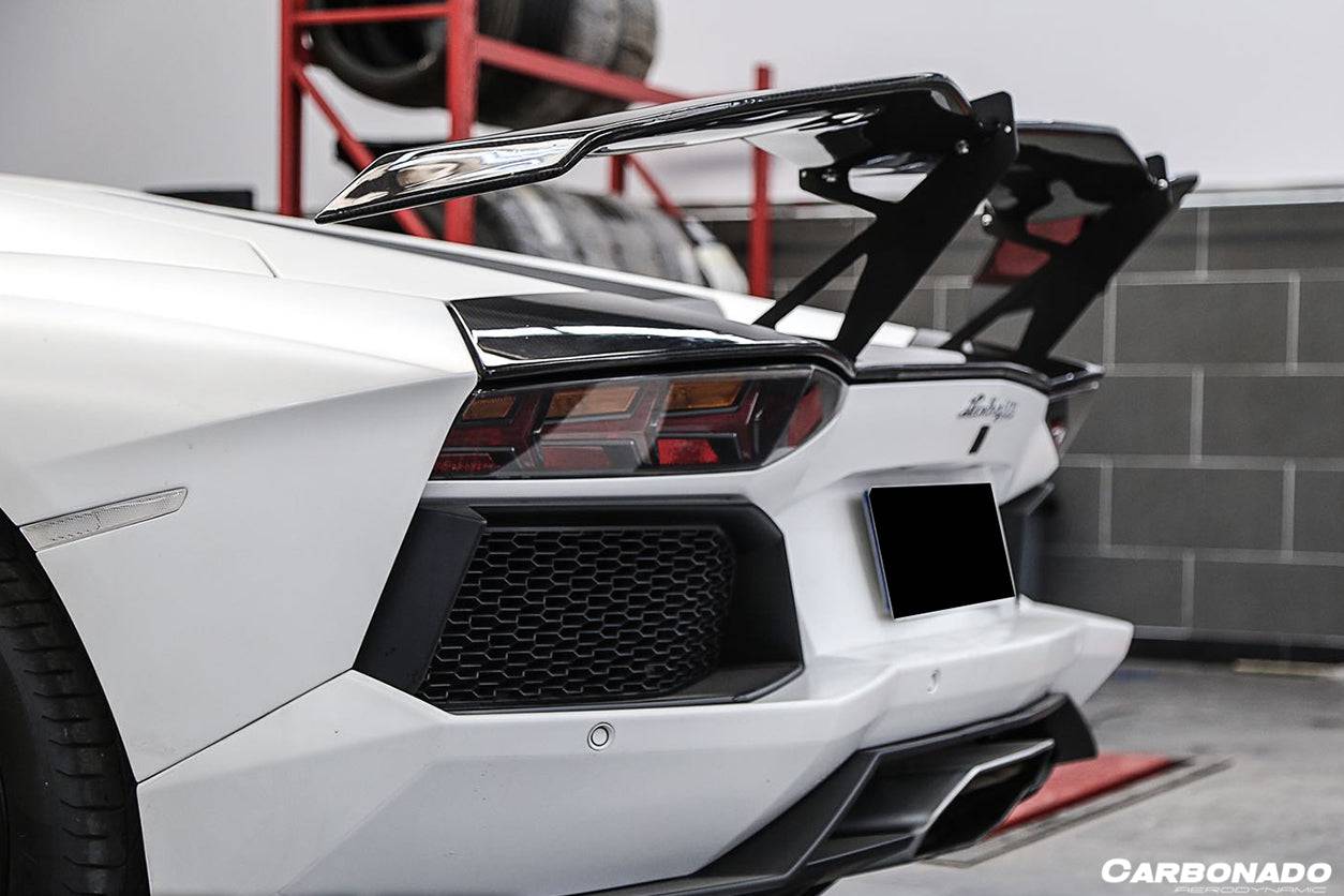 Alerón de maletero de fibra de carbono estilo RZS para Lamborghini Aventador LP700, LP750, LP740, LP720, LP780 Coupé Roadster Carbonado 2011-2022