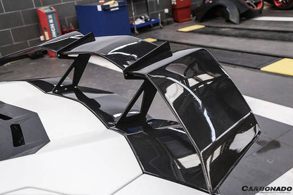 Alerón de maletero de fibra de carbono estilo RZS para Lamborghini Aventador LP700, LP750, LP740, LP720, LP780 Coupé Roadster Carbonado 2011-2022