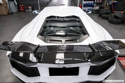 Alerón de maletero de fibra de carbono estilo RZS para Lamborghini Aventador LP700, LP750, LP740, LP720, LP780 Coupé Roadster Carbonado 2011-2022