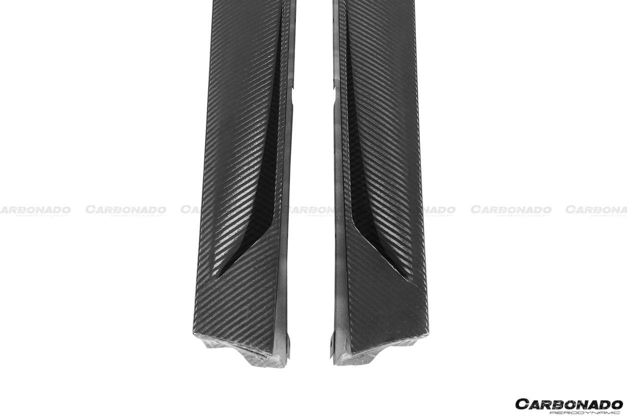 Faldones laterales de fibra de carbono estilo OEM para Lamborghini Aventador LP700 LP740 Coupé Roadster Carbonado 2011-2021