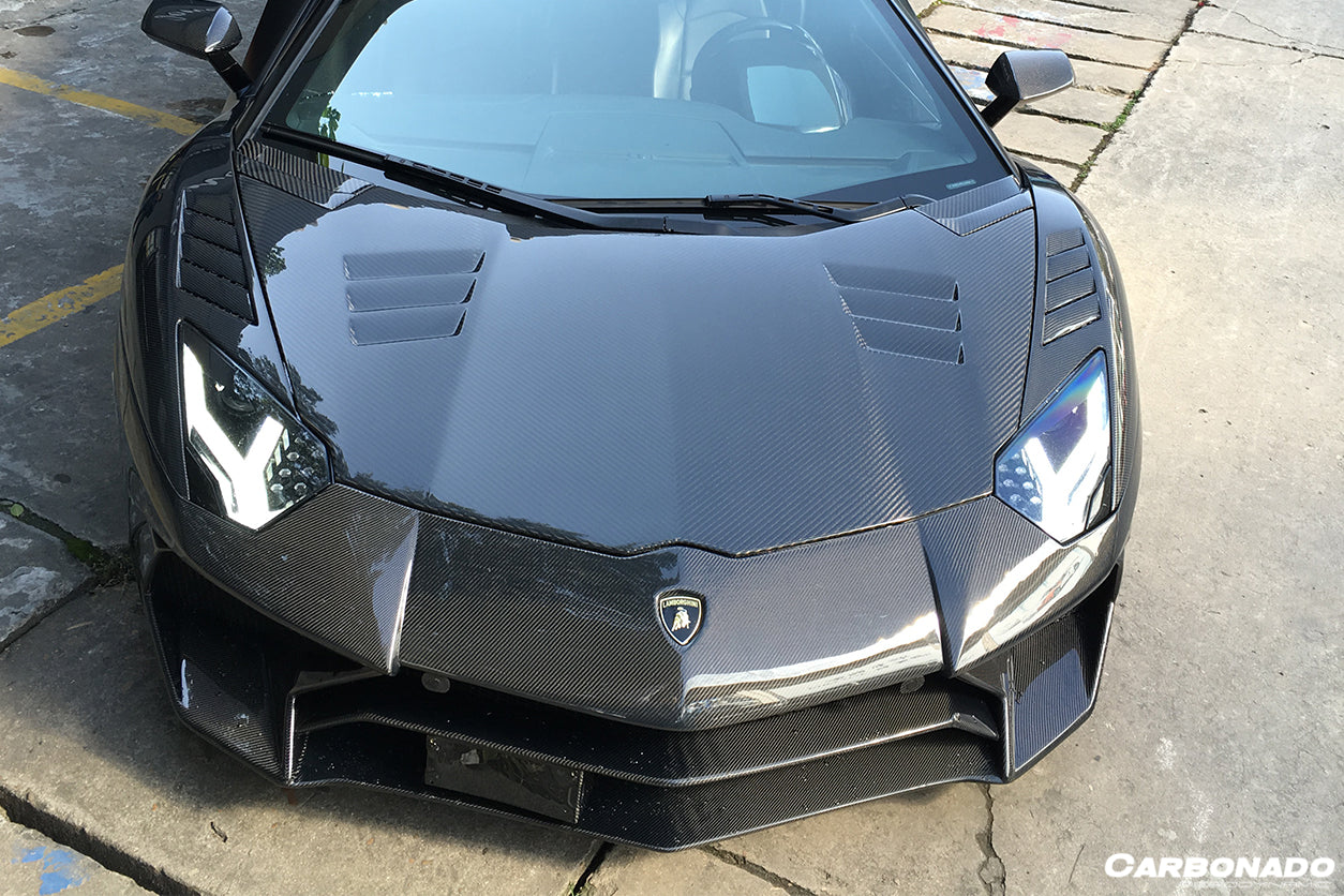 Carbonado 2011-2021 Lamborghini Aventador LP700 LP720 LP740 Coupe Roadster BKSS Style Carbon Fiber Front Fender