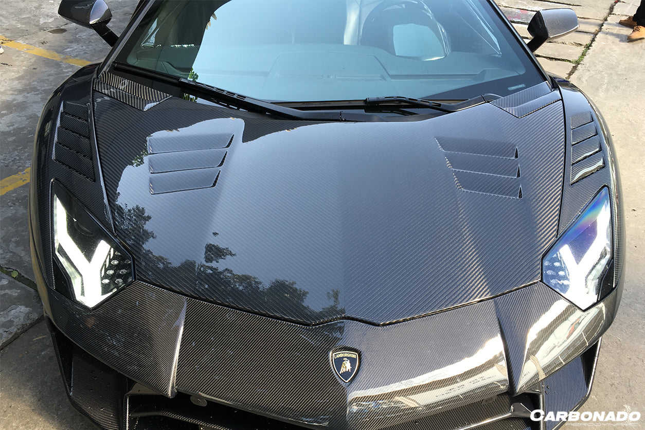Carbonado 2011-2021 Lamborghini Aventador LP700 LP720 LP740 Coupe Roadster BKSS Style Carbon Fiber Front Fender