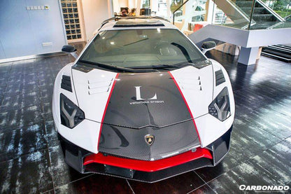 Carbonado 2011-2021 Lamborghini Aventador LP700 LP740 Coupe  Roadster OEM Style Carbon Fiber Front Hood Vent