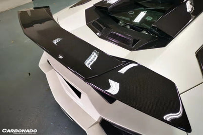 Alerón de maletero estilo OTC para Lamborghini Aventador LP700, LP750, LP740, LP720, LP780 Coupé Roadster Carbonado 2011-2022