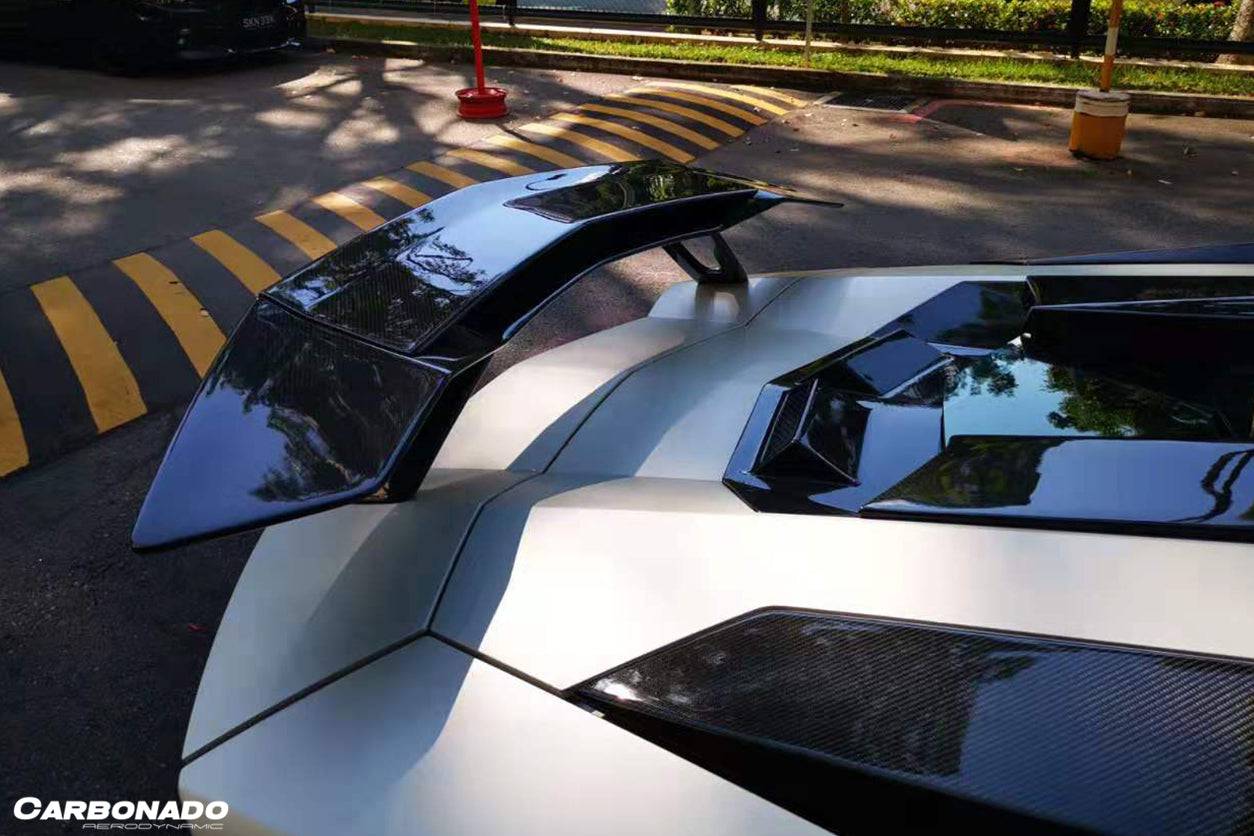 Alerón de maletero estilo OTC para Lamborghini Aventador LP700, LP750, LP740, LP720, LP780 Coupé Roadster Carbonado 2011-2022