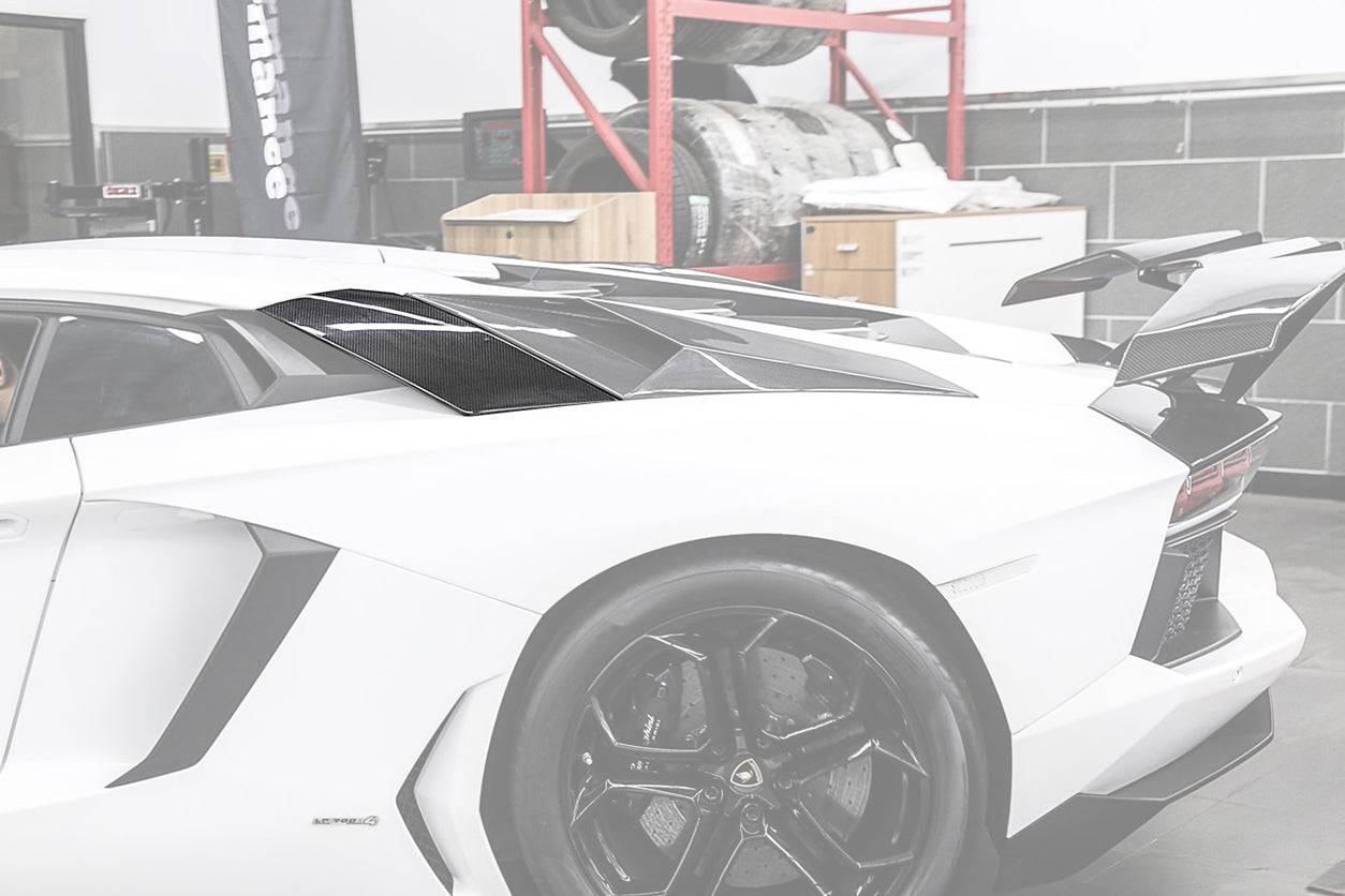 Panel de admisión trasero de fibra de carbono estilo OEM para Lamborghini Aventador LP700 LP740 Coupé Carbonado 2011-2016