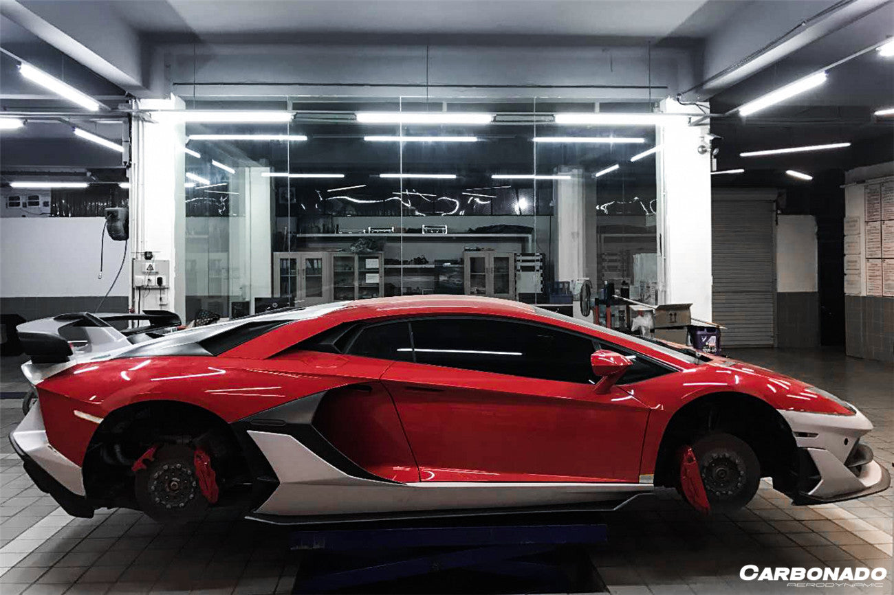 Carbonado 2011-2021 Lamborghini Aventador LP700 LP740 LP750 Coupe Roadster SVJ Style Part DRY Carbon Fiber Aero Full Kit