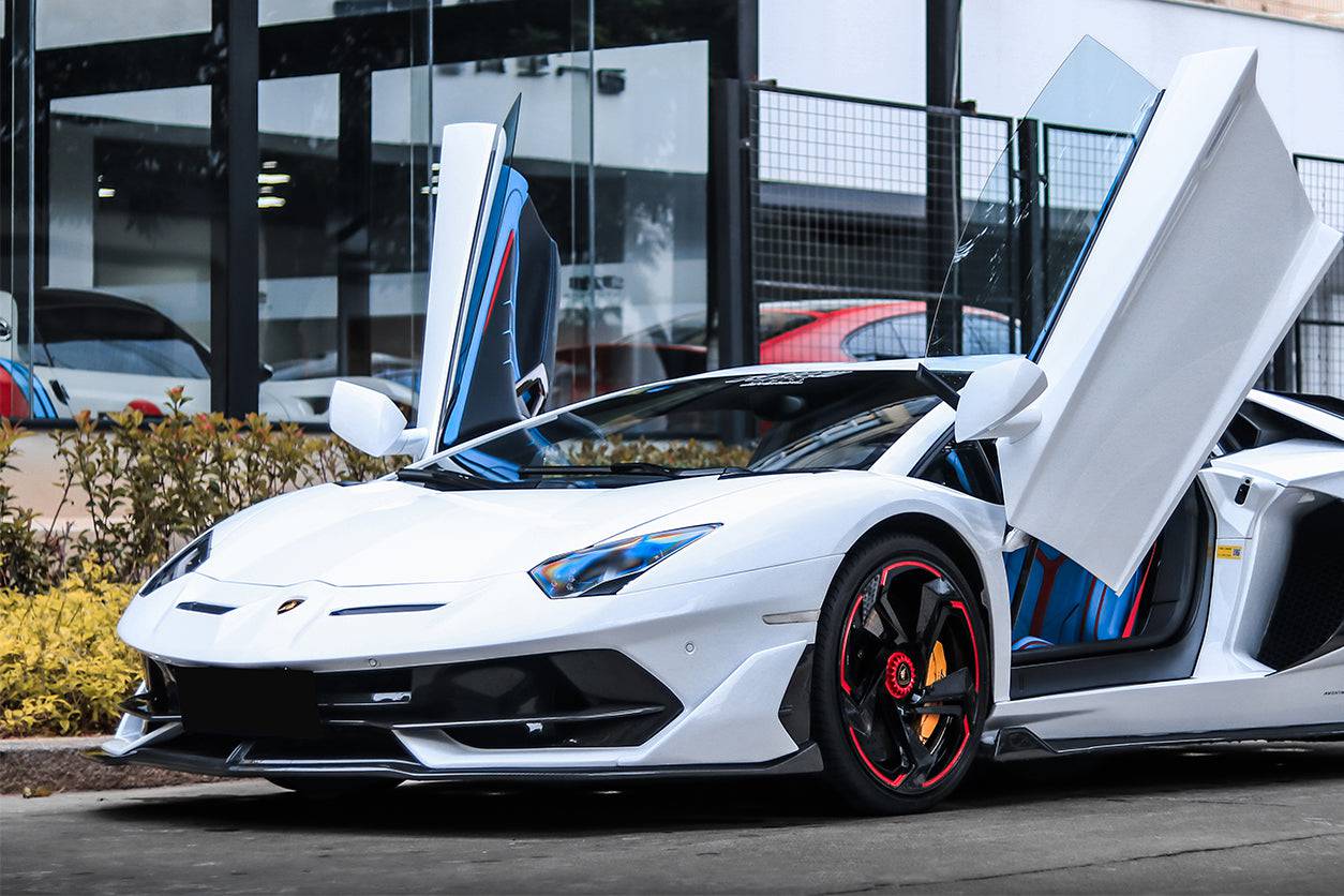 Carbonado 2011-2021 Lamborghini Aventador LP700 LP740 LP750 Coupe Roadster SVJ Style Part Dry Carbon Fiber Front Bumper