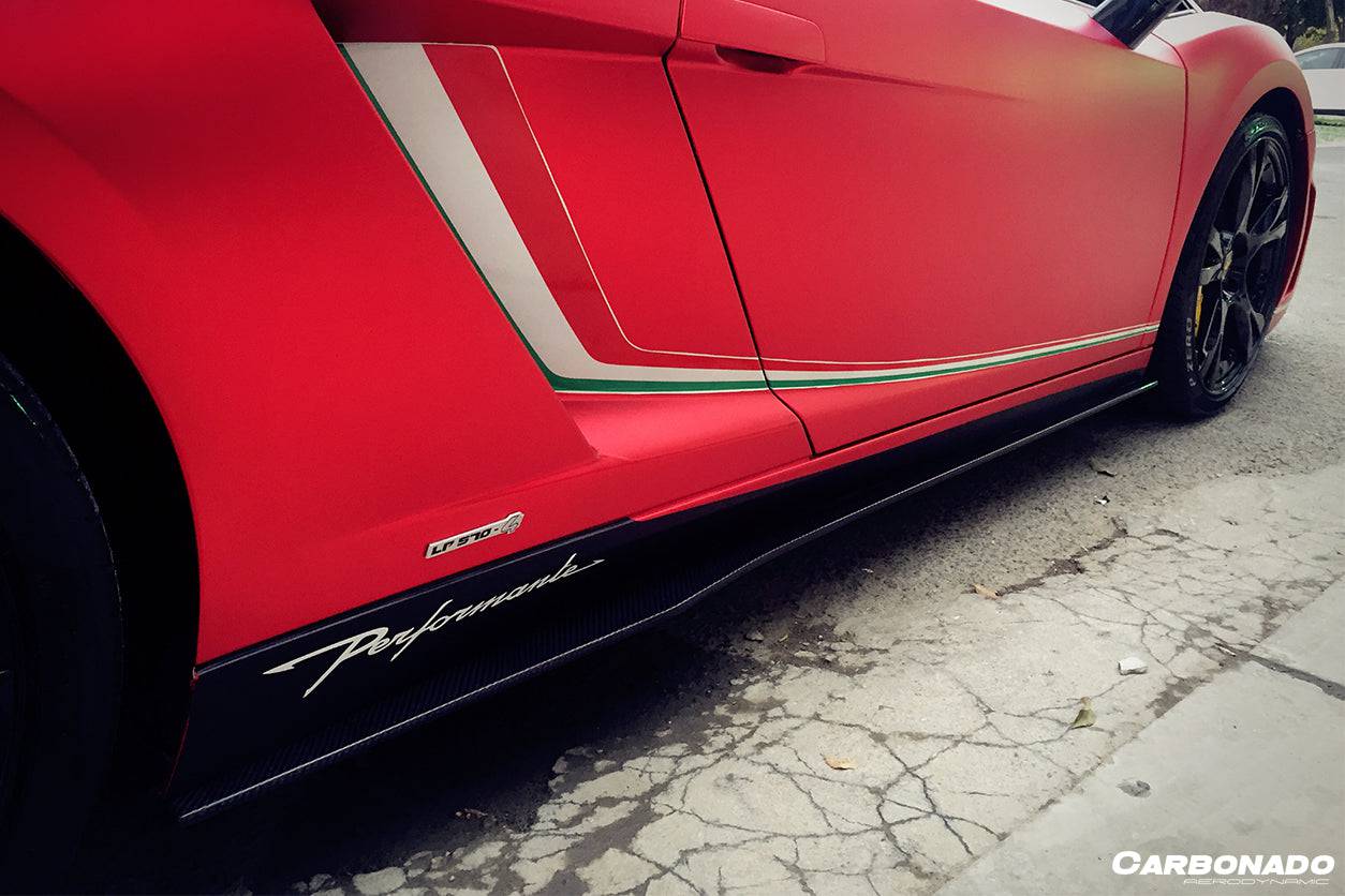 Carbonado 2004-2014 Lamborghini Gallardo LP570 Style Side Skirts