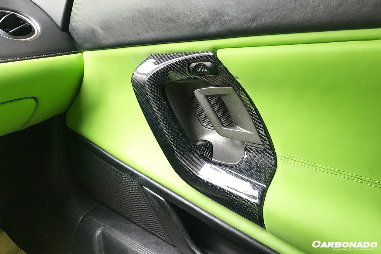 Manijas de puerta de fibra de carbono estilo OEM Lamborghini Gallardo Carbonado 2004-2014
