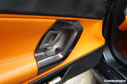 Manijas de puerta de fibra de carbono estilo OEM Lamborghini Gallardo Carbonado 2004-2014