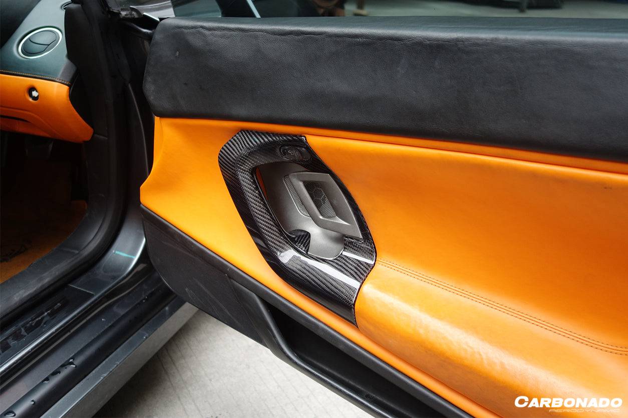 Manijas de puerta de fibra de carbono estilo OEM Lamborghini Gallardo Carbonado 2004-2014
