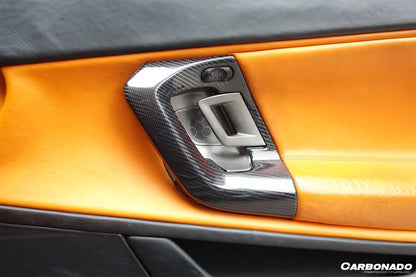 Manijas de puerta de fibra de carbono estilo OEM Lamborghini Gallardo Carbonado 2004-2014